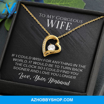 To My Gorgeous Wife - Forever Love Necklace