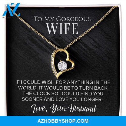 To My Gorgeous Wife - Forever Love Necklace
