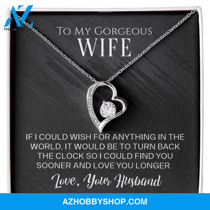 To My Gorgeous Wife - Forever Love Necklace