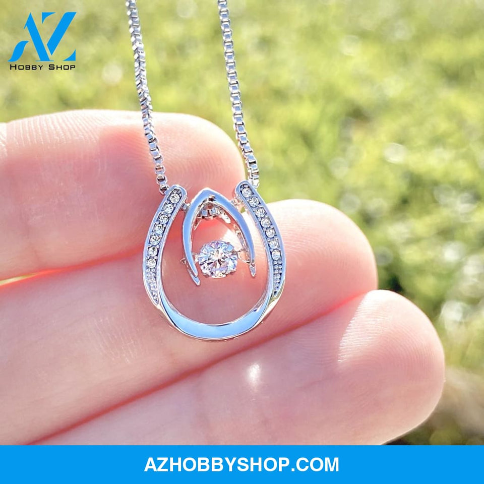To My Granddaughter, Always Remember This - Lucky Horseshoe Necklace