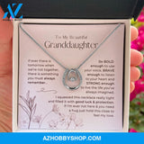To My Granddaughter, Always Remember This - Lucky Horseshoe Necklace