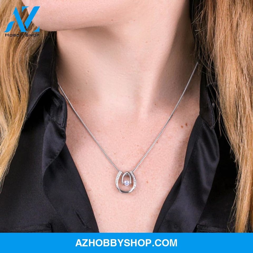 To My Granddaughter, Always Remember This - Lucky Horseshoe Necklace
