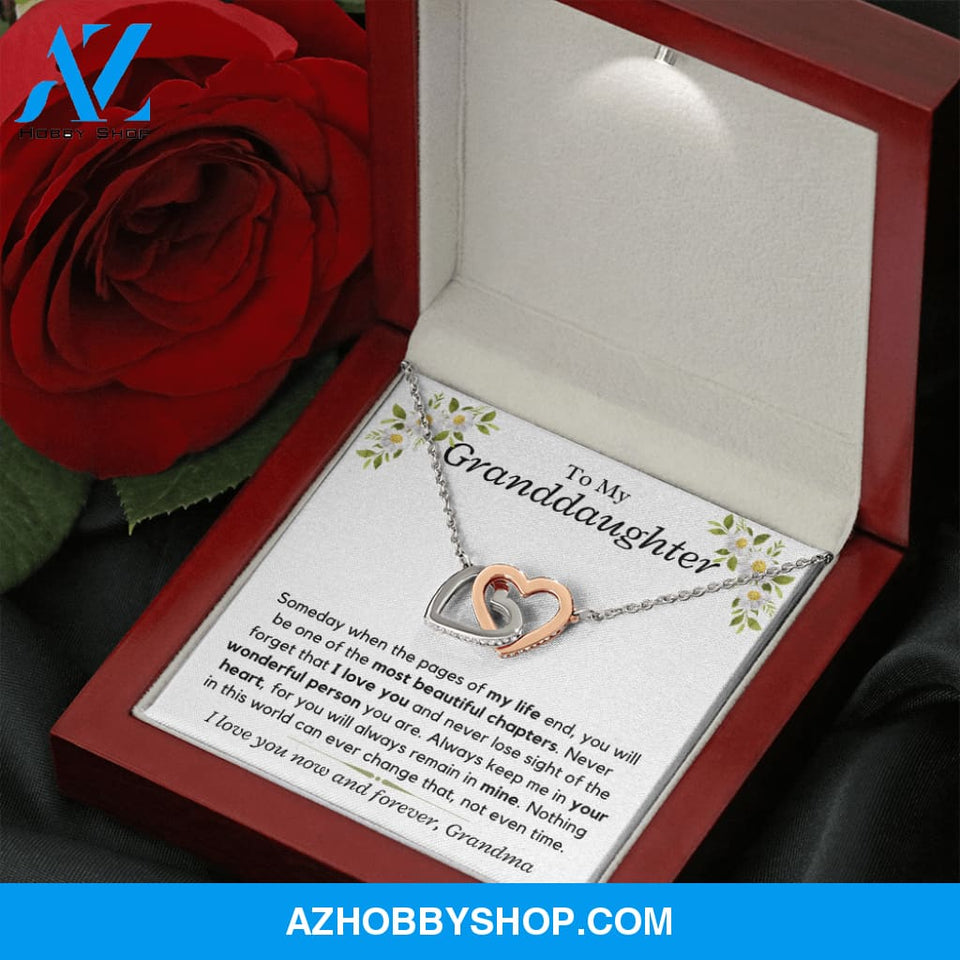 To My Granddaughter, Love Grandma - Necklace Gift Set