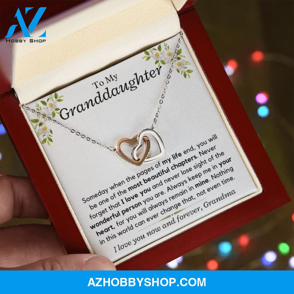 To My Granddaughter, Love Grandma - Necklace Gift Set