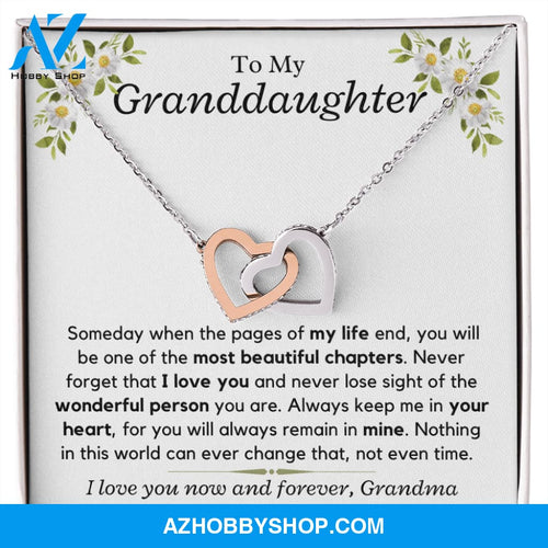 To My Granddaughter, Love Grandma - Necklace Gift Set