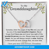 To My Granddaughter, Love Grandma - Necklace Gift Set