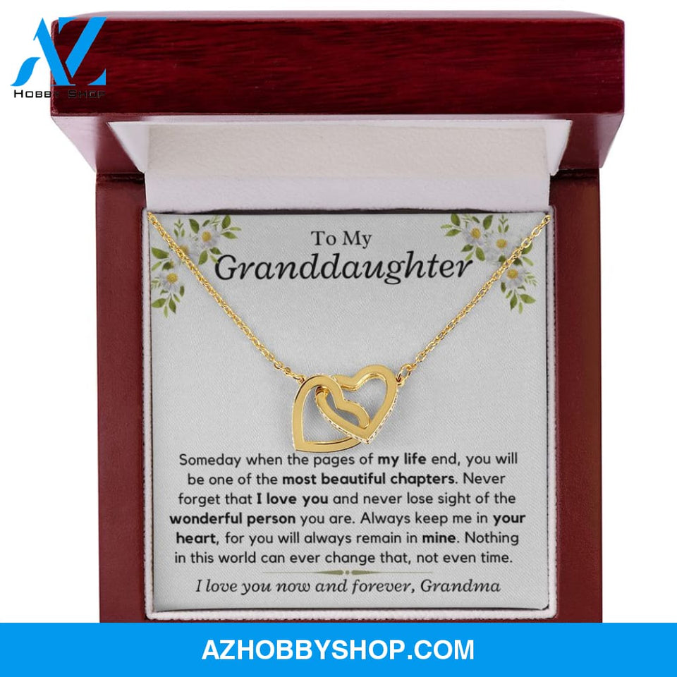 To My Granddaughter, Love Grandma - Necklace Gift Set