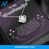 To My Granddaughter Love Knot Necklace