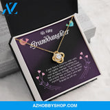 To My Granddaughter Love Knot Necklace