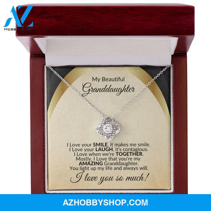 To My Granddaughter Necklace, You Light up My Life