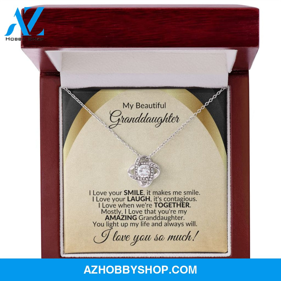 To My Granddaughter Necklace, You Light up My Life