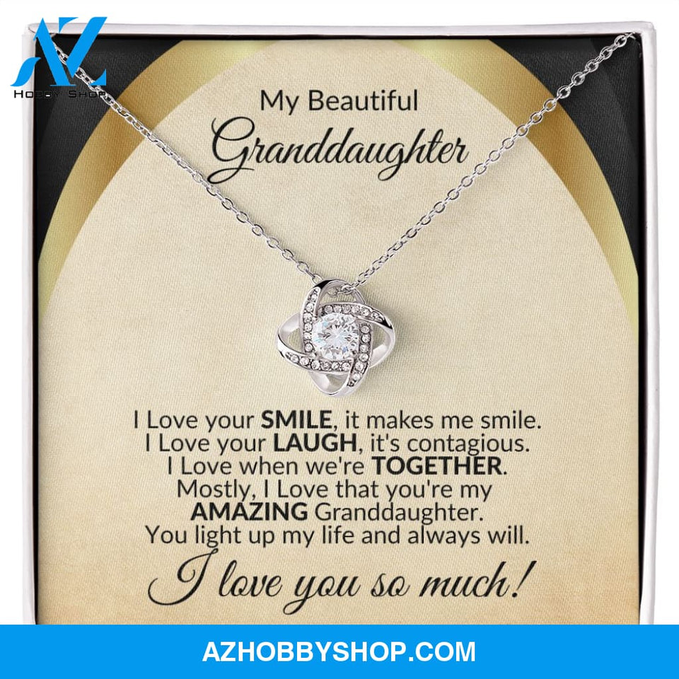 To My Granddaughter Necklace, You Light up My Life
