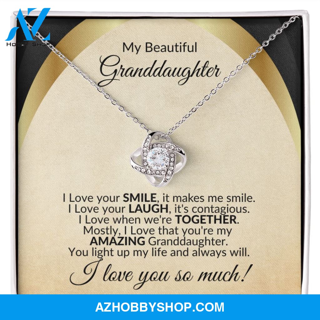 To My Granddaughter Necklace, You Light up My Life