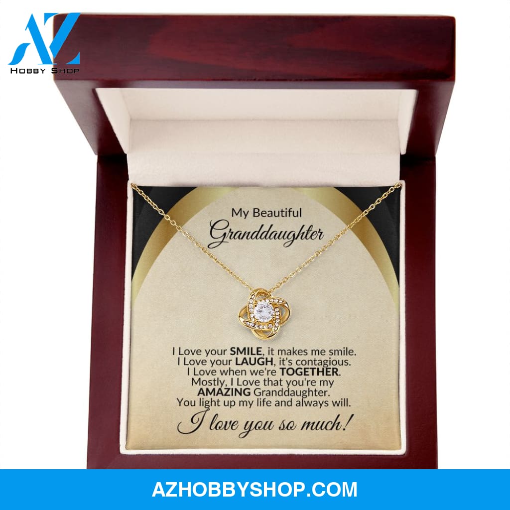 To My Granddaughter Necklace, You Light up My Life