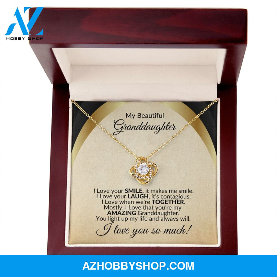 To My Granddaughter Necklace, You Light up My Life