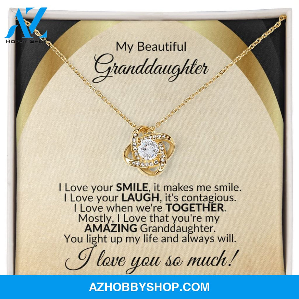 To My Granddaughter Necklace, You Light up My Life