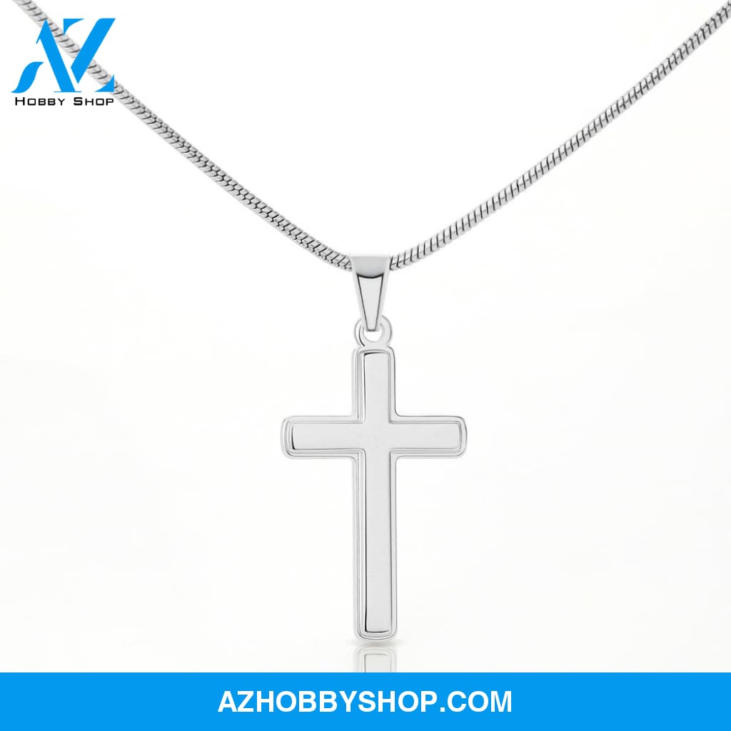 To My Grandson, You Are Loved - Cross Necklace