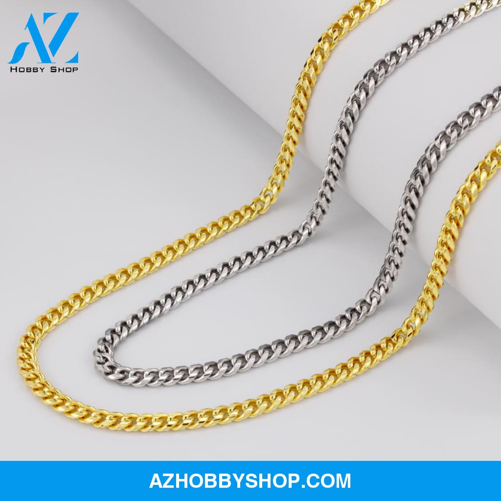 To My Husband, God Gave Me You - Cuban Link Chain