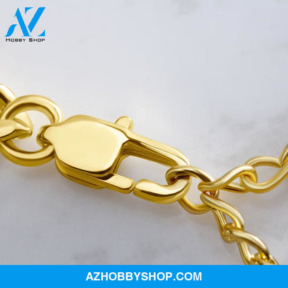 To My King Straighten Your Crown For Boyfriend or Husband Gift Cuban Link Chain Necklace