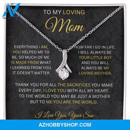 To My Loving Mom - Alluring Beauty Necklace