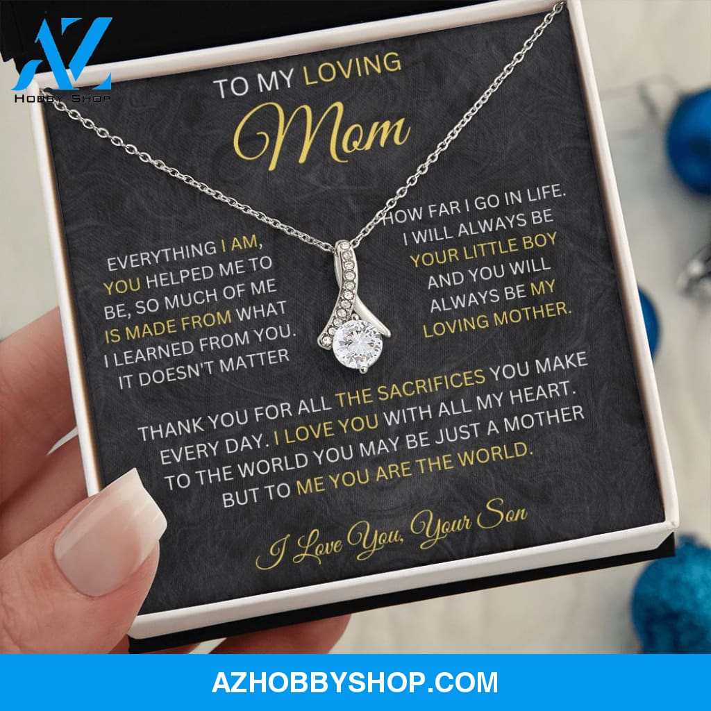 To My Loving Mom - Alluring Beauty Necklace