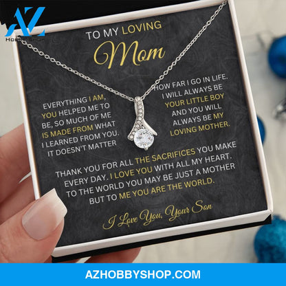 To My Loving Mom - Alluring Beauty Necklace