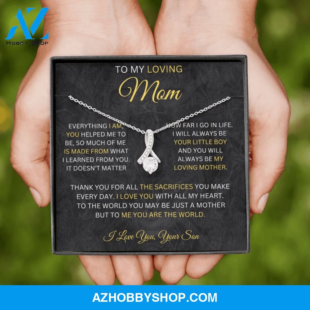 To My Loving Mom - Alluring Beauty Necklace