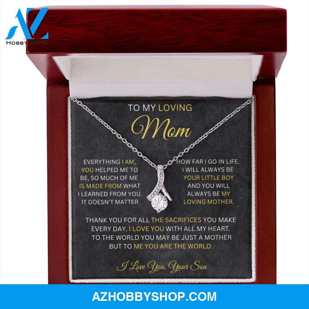 To My Loving Mom - Alluring Beauty Necklace