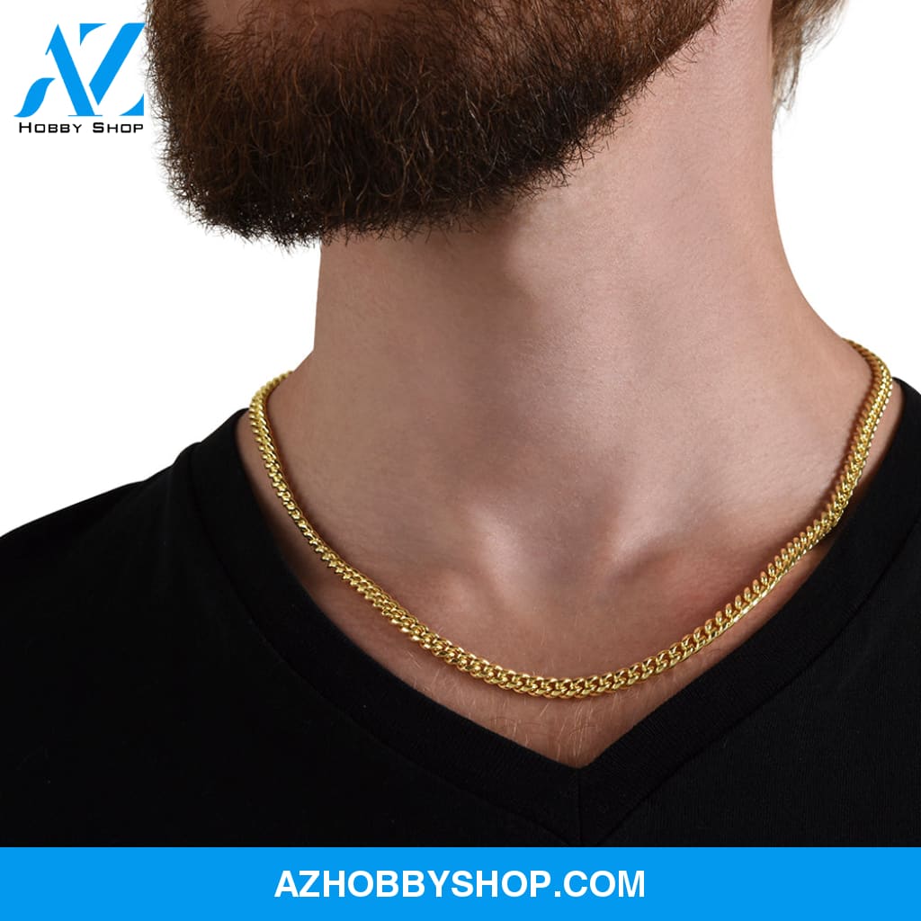 To My Man | The Journey | Cuban Link Chain Necklace | Gift for Man