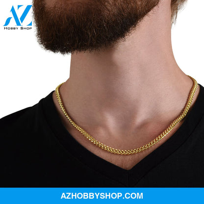 To My Man | The Journey | Cuban Link Chain Necklace | Gift for Man
