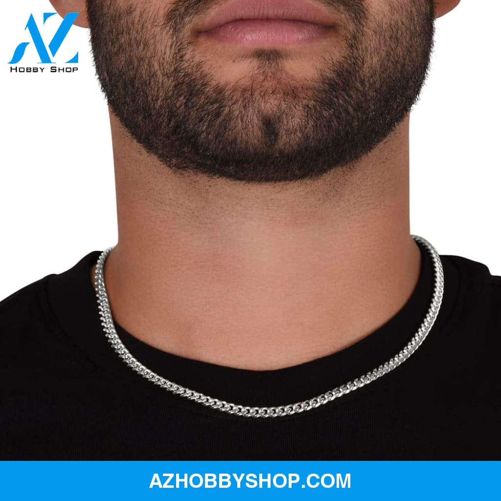 To My Man | The Journey | Cuban Link Chain Necklace | Gift for Man