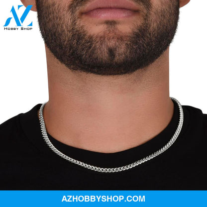 To My Man | The Journey | Cuban Link Chain Necklace | Gift for Man