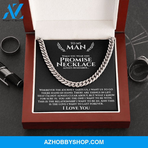 To My Man | The Journey | Cuban Link Chain Necklace | Gift for Man