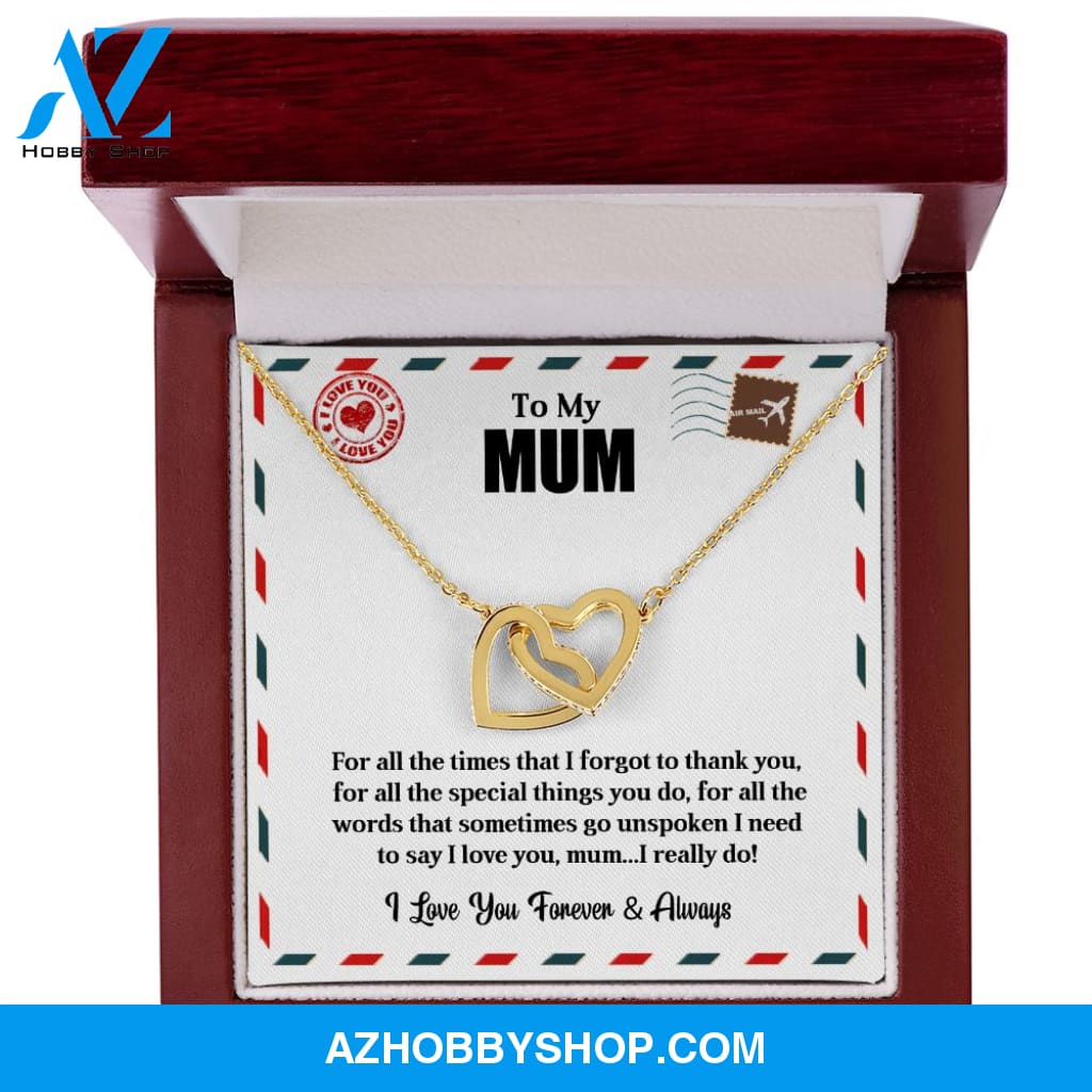 To My Mum | I love You | Interlocking Hearts