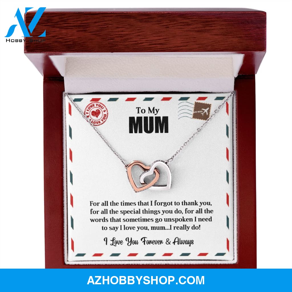 To My Mum | I love You | Interlocking Hearts