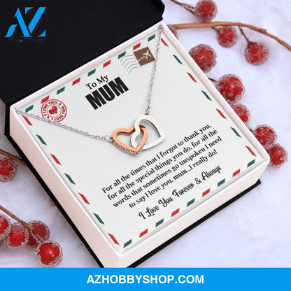 To My Mum | I love You | Interlocking Hearts