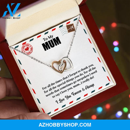 To My Mum | I love You | Interlocking Hearts