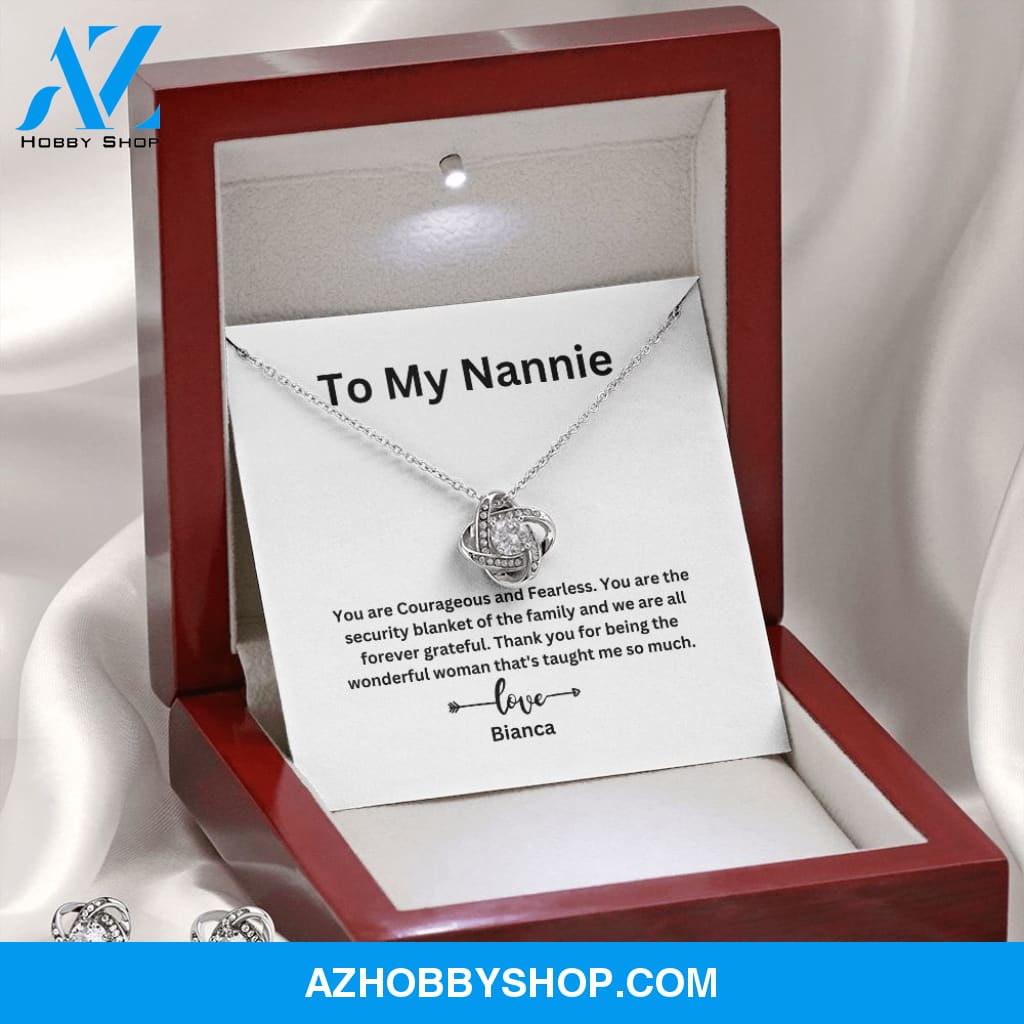 To My Nannie Love Knot Necklace