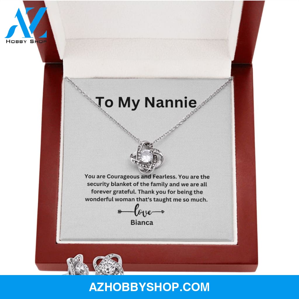 To My Nannie Love Knot Necklace
