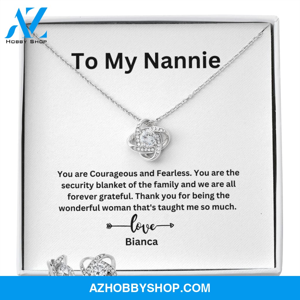 To My Nannie Love Knot Necklace
