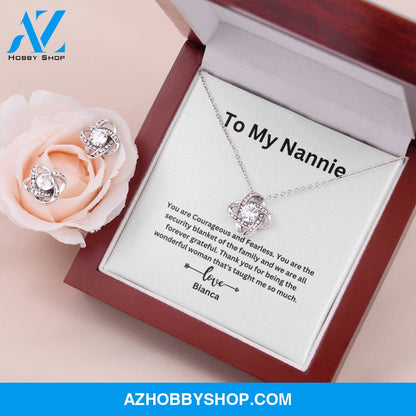 To My Nannie Love Knot Necklace