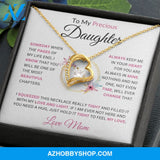 To My Precious Daughter " Someday When The Pages" Love Mom | Forever Love Necklace