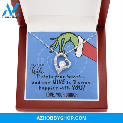 To My Sexy Wife, I Stole Your Heart, Heart Pendant Necklace