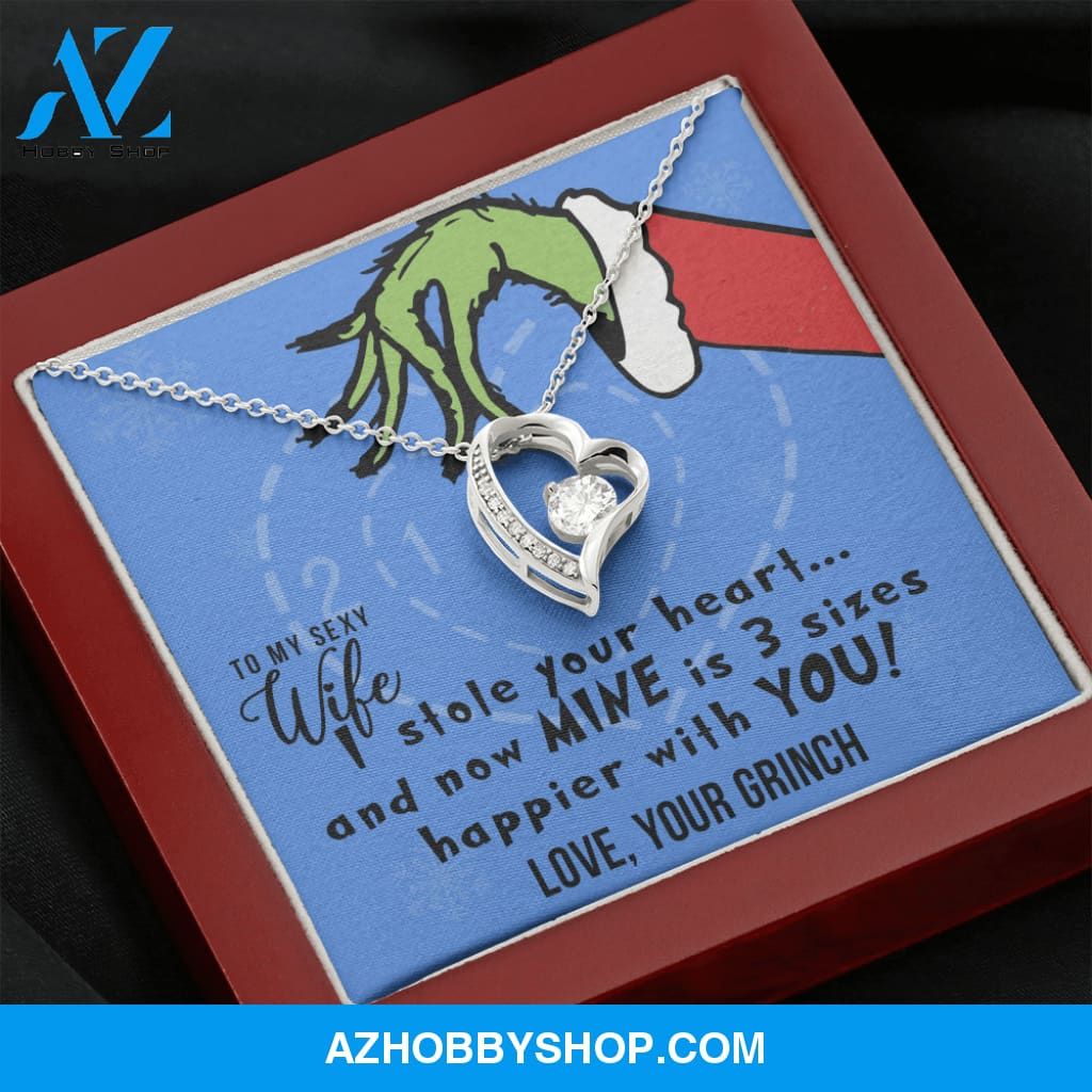 To My Sexy Wife, I Stole Your Heart, Heart Pendant Necklace