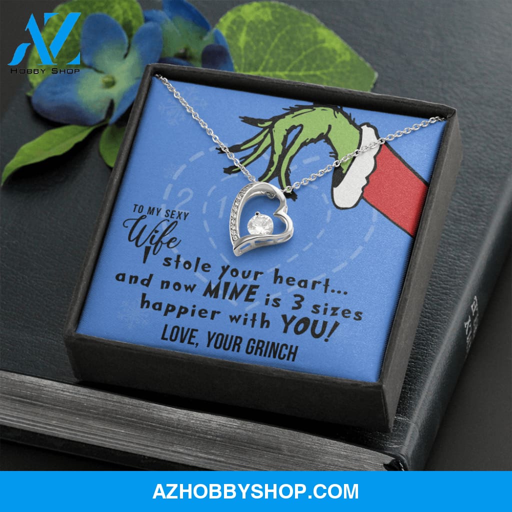 To My Sexy Wife, I Stole Your Heart, Heart Pendant Necklace