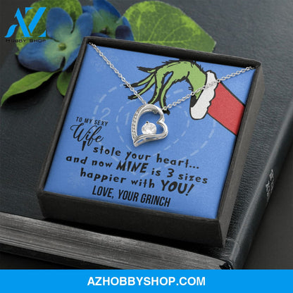 To My Sexy Wife, I Stole Your Heart, Heart Pendant Necklace