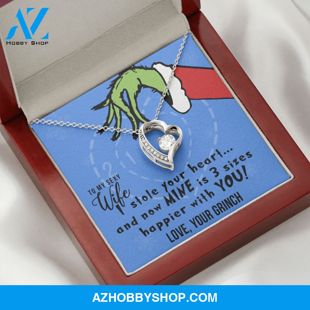 To My Sexy Wife, I Stole Your Heart, Heart Pendant Necklace