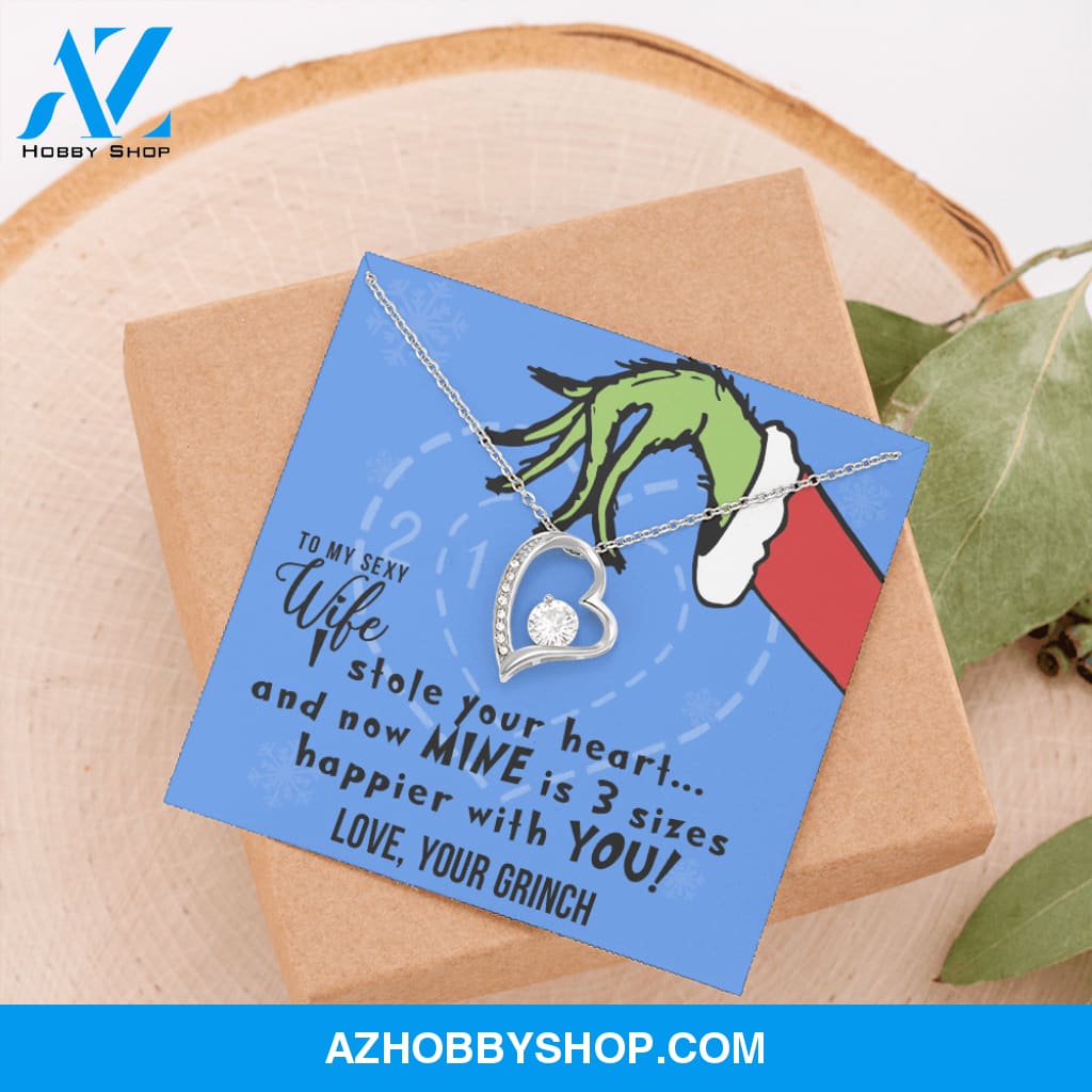 To My Sexy Wife, I Stole Your Heart, Heart Pendant Necklace