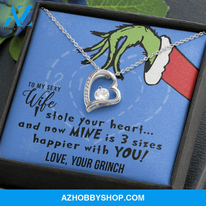 To My Sexy Wife, I Stole Your Heart, Heart Pendant Necklace