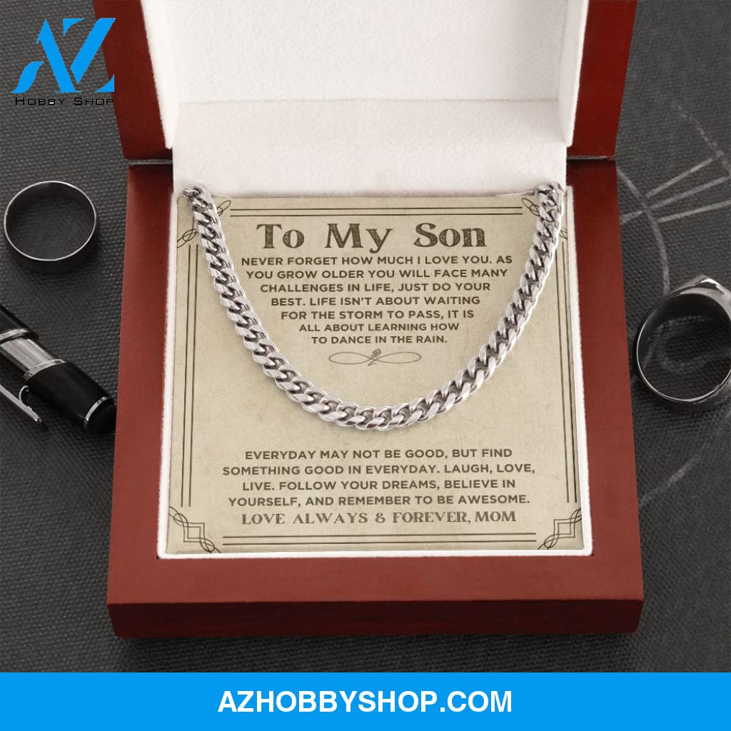 To My Son - Do Your Best - Cuban Link Chain